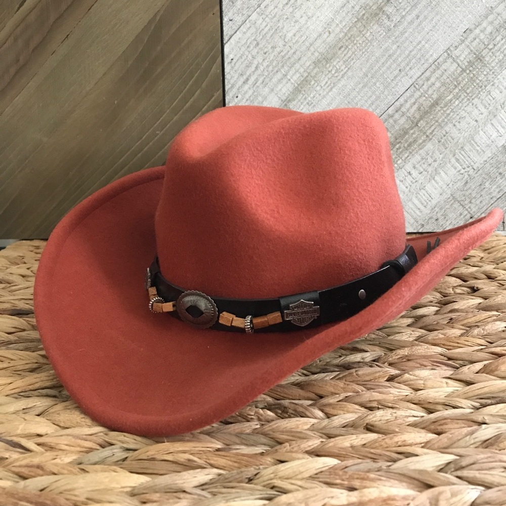Harley Davidson ladies wool cowgirl hat